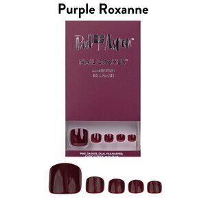 NEW Red Aspen PEDI Press-On Nails in Purple